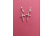 Pendientes Plata Cruz y bolita