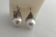 Pendientes Plata con media perla 