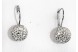 Pendientes plata rodio zirconitas bola