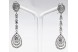 Pendientes plata rodio circonitas 